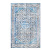 7' x 9' Shades Of Azure Oriental Medallion Area Rug