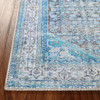 7' x 9' Shades Of Azure Oriental Medallion Area Rug