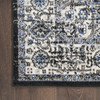 8' x 10' Black Floral Power Loom Distressed Area Rug