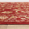 8' x 10' Red & Gold Oriental Power Loom Stain Resistant Area Rug