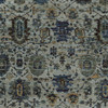 8' x 10' Blue and Navy Oriental Power Loom Stain Resistant Area Rug