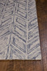 8' x 10' Blue Hand Tufted Herringbone Indoor Area Rug