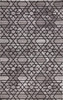 8' x 10' Taupe Black and Gray Wool Paisley Tufted Handmade Area Rug