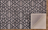 8' x 10' Taupe Black and Gray Wool Paisley Tufted Handmade Area Rug