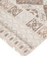 8' x 10' Gray Ivory and Pink Geometric Hand Knotted Area Rug