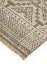 8' x 10' Ivory Tan and Gray Geometric Hand Knotted Area Rug