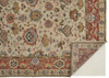 8' x 10' Ivory Red and Blue Wool Floral Hand Knotted Stain Resistant Area Rug