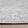 8' x 10' Grey and Blue Abstract Power Loom Stain Resistant Area Rug