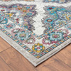 8' x 10' Blue Traditional Floral Motifs Area Rug