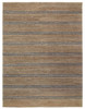 8' x 10' Beige Striped Hand Woven Area Rug
