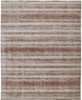 8' x 10' Tan Ivory and Pink Abstract Hand Woven Area Rug