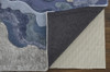 8' x 10' Ivor Gray and Blue Wool Abstract Tufted Handmade Area Rug