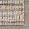 8' x 10' Brown and Gray Striped Area Rug
