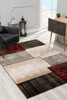 8' x 10' Brown Abstract Dhurrie Area Rug