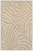 8' x 10' Taupe Zebra Pattern Area Rug