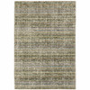 8' x 10' Green Grey and Purple Abstract Power Loom Stain Resistant Area Rug