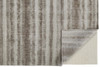 8' x 10' Tan Ivory and Brown Abstract Hand Woven Area Rug