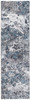 8' x 10' Blue and Gray Abstract Dhurrie Area Rug