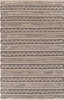 8' x 10' Black and Blush Chevron Stripe Area Rug