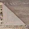 8' x 10' Black and Blush Chevron Stripe Area Rug