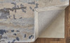 8' x 10' Blue Gray and Ivory Wool Abstract Tufted Handmade Stain Resistant Area Rug