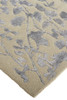 8' x 10' Tan Silver and Gray Wool Floral Tufted Handmade Area Rug