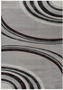 8' x 10' Gray Abstract Dhurrie Polypropylene Area Rug