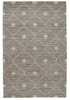 8' x 10' Gray Geometric Hand Woven Area Rug