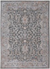 8' x 10' Gray Taupe and Pink Floral Power Loom Area Rug
