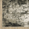 8' x 10' Charcoal Grey and Beige Abstract Power Loom Stain Resistant Area Rug