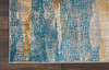 8' x 10' Pink and Blue Abstract Power Loom Area Rug