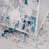 8' x 10' Blue Abstract Dhurrie Rectangle Area Rug