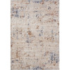 8' x 10' Ivory and Blue Abstract Area Rug