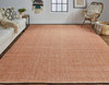 8' x 10' Orange Hand Woven Area Rug