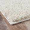 8' x 10' Ivory Shag Stain Resistant Area Rug