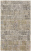8' x 10' Gray Ivory and Gold Geometric Power Loom Distressed Area Rug