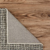 8' x 10' Gray Wool Dhurrie Handmade Area Rug