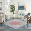 8' x 10' Teal Blue Power Loom Area Rug