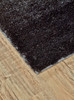 8' x 10' Black and Gray Shag Tufted Handmade Area Rug