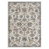 8' x 10' Gray Floral Rectangle Area Rug