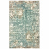 8' x 10' Blue and Gray Abstract Pattern Indoor Area Rug
