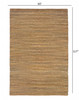 8' x 10' Brown Braided Jute Area Rug