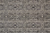 8' x 10' Gray Black and Ivory Striped Stain Resistant Area Rug