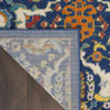 8' x 10' Blue Floral Power Loom Area Rug