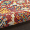8' x 10' Red Floral Power Loom Area Rug
