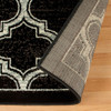 8' x 10' Black Geometric Stain Resistant Area Rug