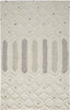 8' x 10' Ivory Taupe and Tan Wool Geometric Tufted Handmade Stain Resistant Area Rug