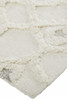 8' x 10' Ivory Taupe and Tan Wool Geometric Tufted Handmade Stain Resistant Area Rug