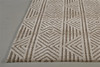 8' x 10' Tan Ivory and Brown Geometric Stain Resistant Area Rug