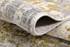 8' x 10' Gold Abstract Dhurrie Area Rug